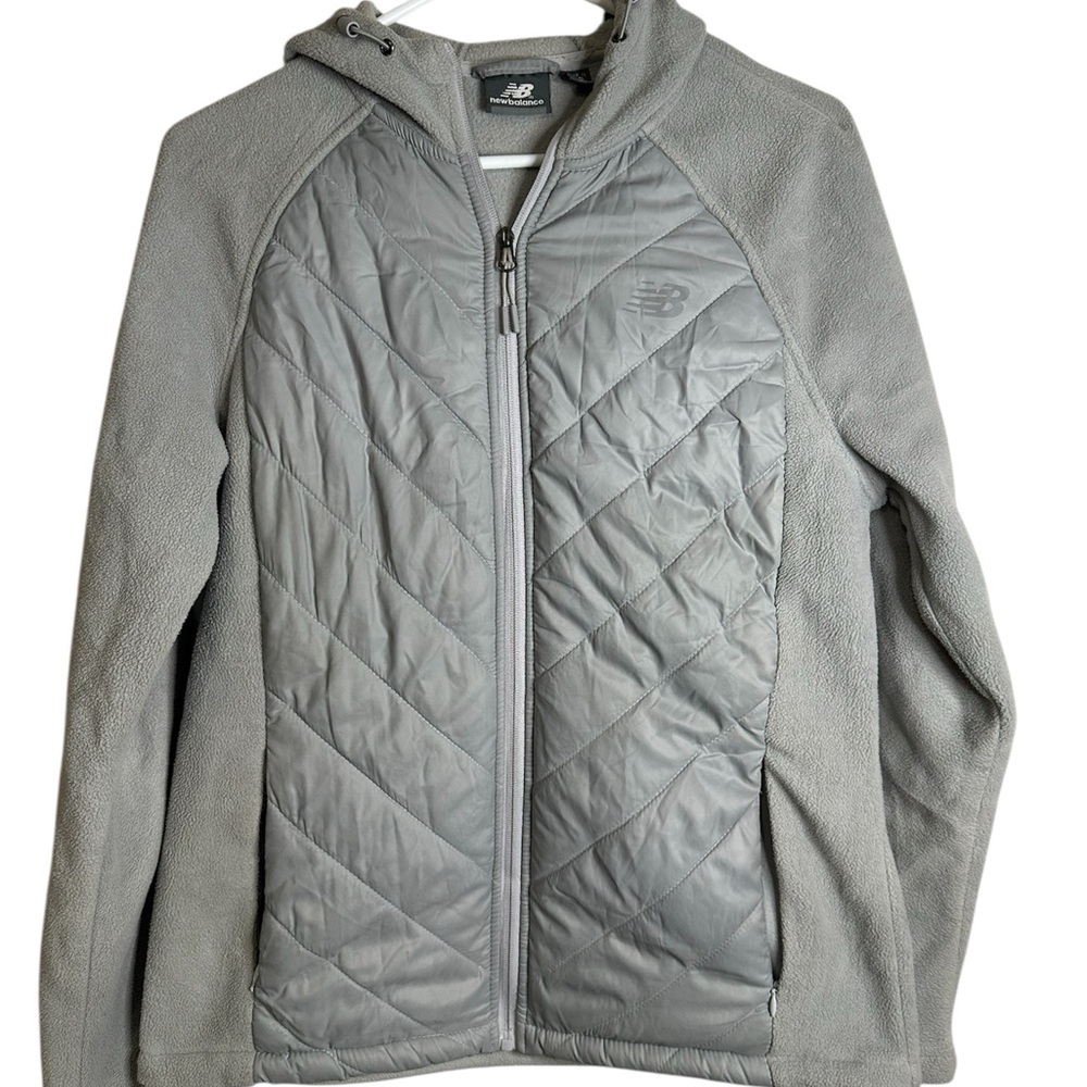 New Balance women’s Silver Puffer Jacket
